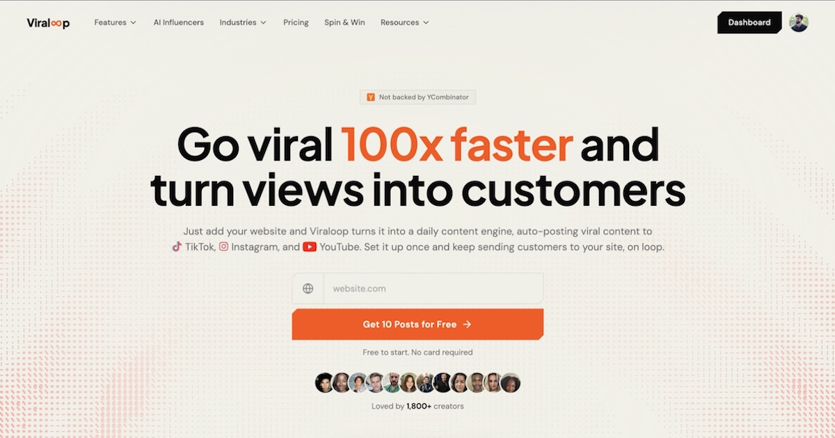 Viraloop, LLC — 官网预览图